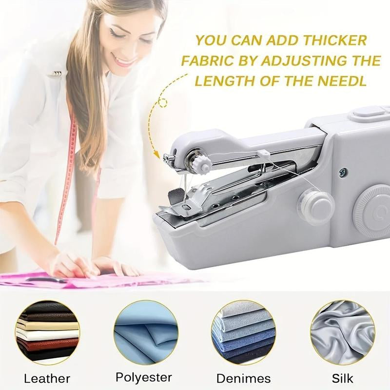 Mini Sewing Mlachine , Lightweight Andeasy Operated Cordless Handheld Sewing Machines Forbeginners, Portable Sewing Machine for Home Quickrepairing and Stitch Handicrafts
