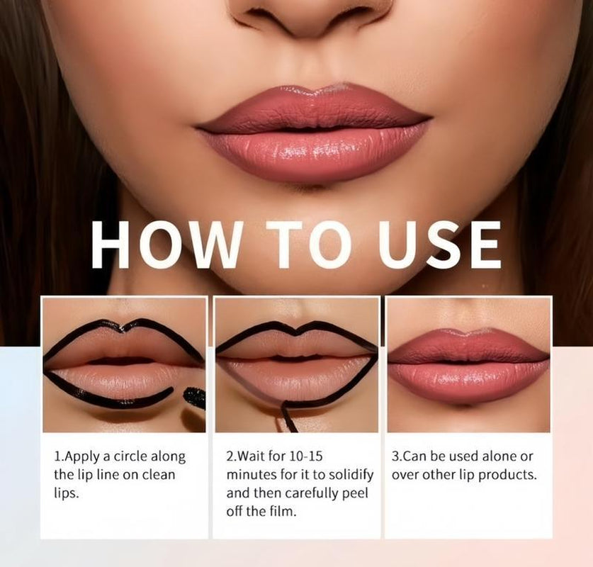 LAKERAIN 4Pcs Peel off Lip Liner Stain Liquid Lip Gloss Tint Set Long Lasting Waterproof Transfer Proof Brightening Velvet Matte Tattoo Makeup